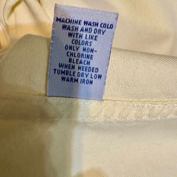 Old Navy Mens Button Up Size Small Long Sleeves Yellow 100% Cotton - Picture 4 of 5